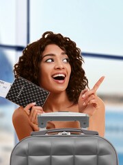 Flight Knight Set Of 2 Large Check-In Hold Luggage Bubble Hardcase Travel Black Suitcases - Image 9 of 9