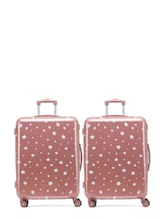 Flight Knight Set Of 2 Large Check-In Hold Luggage Hardcase Travel Flight Knight Suitcases - Image 1 of 1