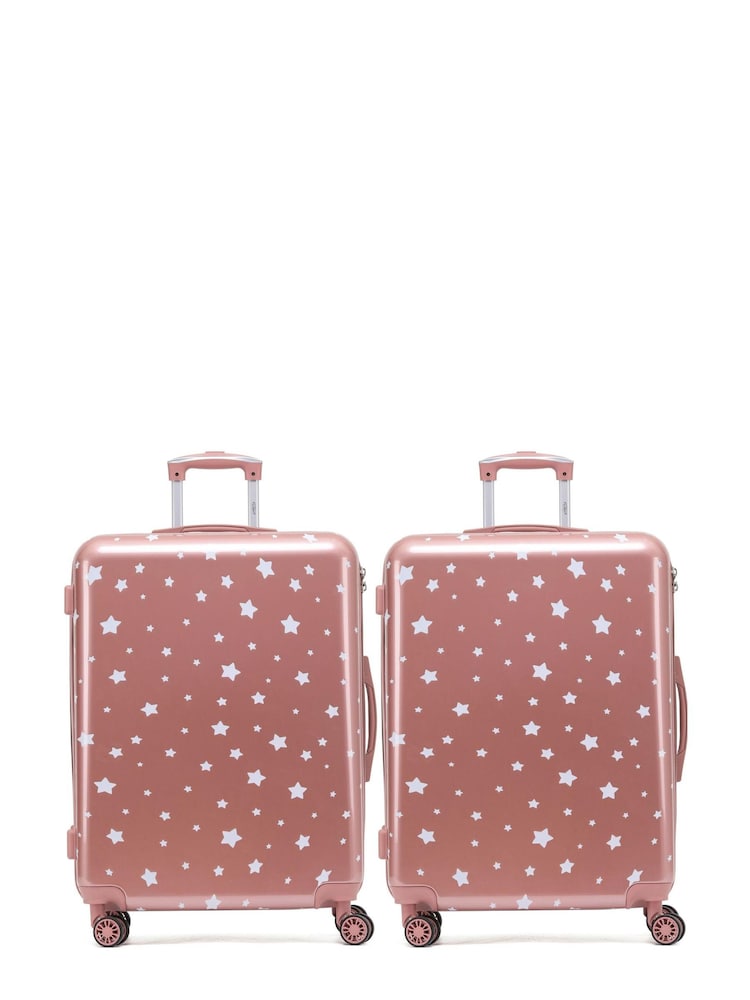 Flight Knight Set Of 2 Large Check-In Hold Luggage Hardcase Travel Flight Knight Suitcases - Image 1 of 1