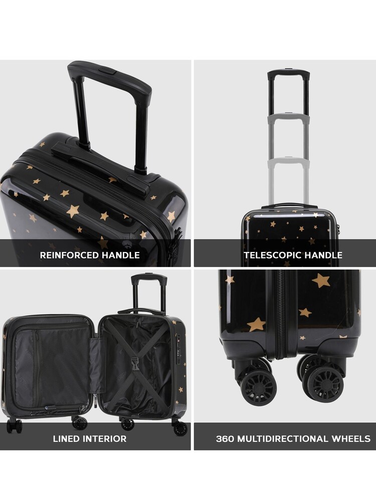 Flight Knight Medium Check-In Hold Luggage Hardcase Travel Pink Suitcases Set Of 2 - Image 2 of 7