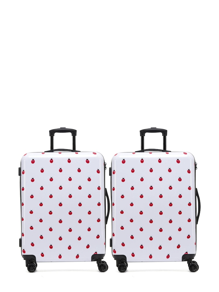Flight Knight Set Of 2 Large Check-In Hold Luggage Hardcase Travel Flight Knight Suitcases - Image 1 of 1