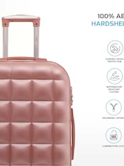 Flight Knight Medium Check-In Hold Luggage Bubble Hardcase Travel Brown Suitcases Set Of 2 - Image 8 of 11