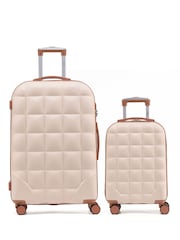 Flight Knight Set Of 2 Large Check-In & Small Carry-On Bubble Hardcase Travel Suitcase - Image 1 of 7