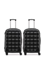 Flight Knight Medium Check-In Hold Luggage Bubble Hardcase Travel Brown Suitcases Set Of 2 - Image 1 of 7