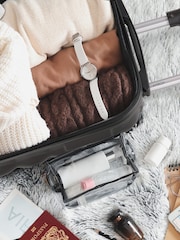 Flight Knight Medium Check-In Hold Luggage Bubble Hardcase Travel Brown Suitcases Set Of 2 - Image 5 of 7