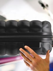 Flight Knight Medium Check-In Hold Luggage Bubble Hardcase Travel Brown Suitcases Set Of 2 - Image 6 of 7