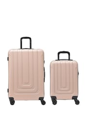 Flight Knight Medium and Large Check-In Hold Luggage Hardcase Travel Suitcases Set Of 2 - Image 1 of 7