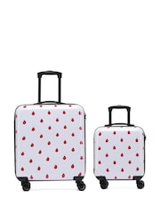 Flight Knight Medium and Large Check-In Hold Luggage Hardcase Travel Suitcases Set Of 2 - Image 1 of 8