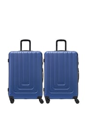 Flight Knight Medium and Large Check-In Hold Luggage Hardcase Travel Suitcases Set Of 2 - Image 3 of 8