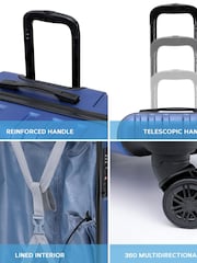 Flight Knight Medium and Large Check-In Hold Luggage Hardcase Travel Suitcases Set Of 2 - Image 6 of 8