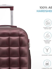 Flight Knight Medium Check-In Hold Luggage Bubble Hardcase Travel Brown Suitcases Set Of 2 - Image 4 of 7