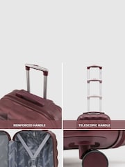 Flight Knight Medium Check-In Hold Luggage Bubble Hardcase Travel Brown Suitcases Set Of 2 - Image 5 of 7