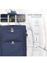 Flight Knight Medium Check-In and Small Carry On Soft Case Travel Suitcases Set Of 2 - Image 4 of 7