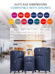 Flight Knight Medium Check-In and Small Carry On Soft Case Travel Suitcases Set Of 2 - Image 5 of 7