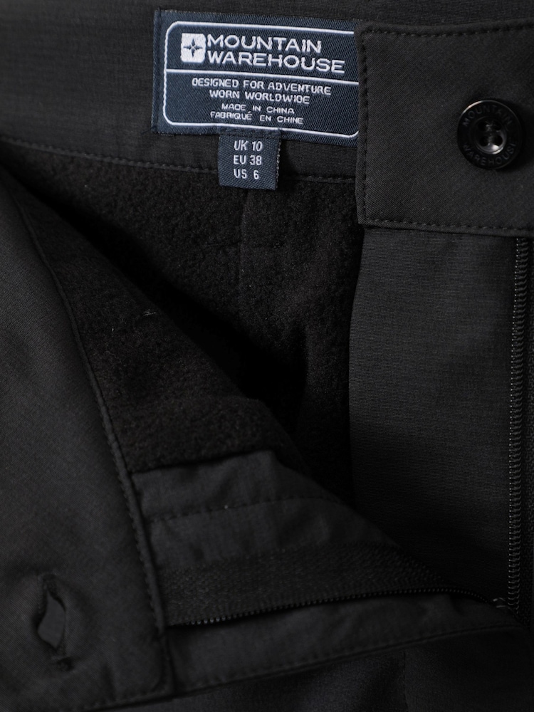 Mountain Warehouse Black Arctic II Stretch Womens Fleece Lined Trousers - Image 4 of 4