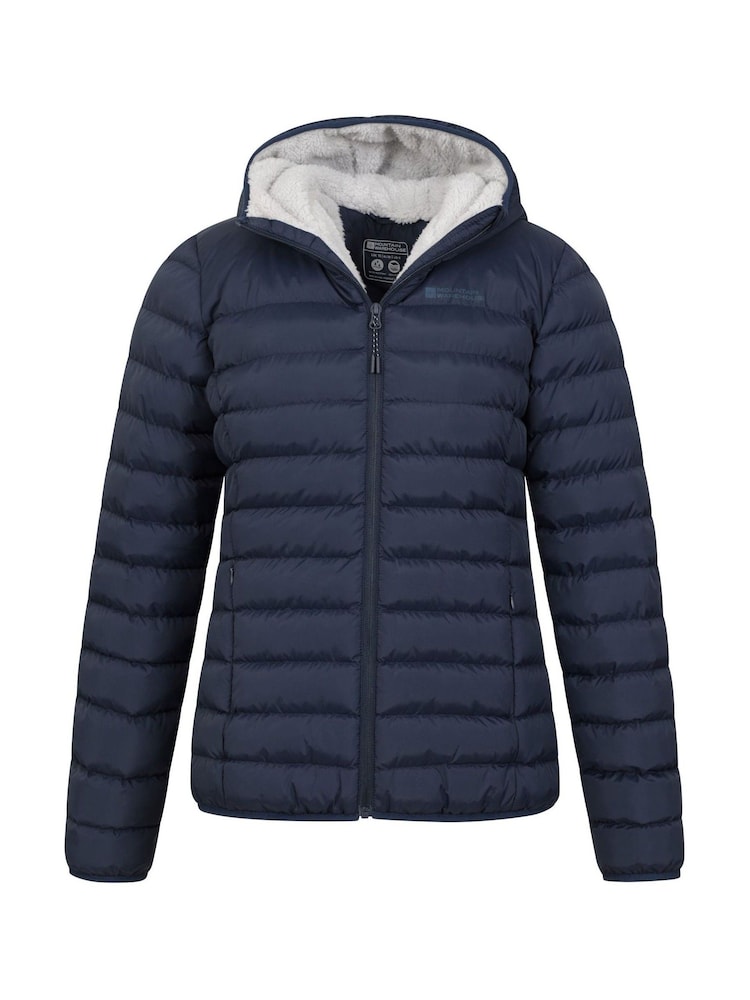 Mountain Warehouse Blue Seasons Womens Water Resistant Faux Fur Lined Padded Jacket - Image 2 of 6