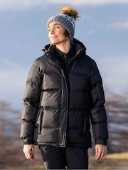 Mountain Warehouse Black Snow Womens Water Resistant Padded Jacket - Image 1 of 4