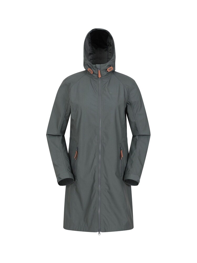 Mountain Warehouse Green Ioana Womens Water Resistant Longline Softshell Jacket - Image 1 of 1 Mountain Warehouse Green Ioana Womens Water Resistant Longline Softshell Jacket - Image 1 of 1