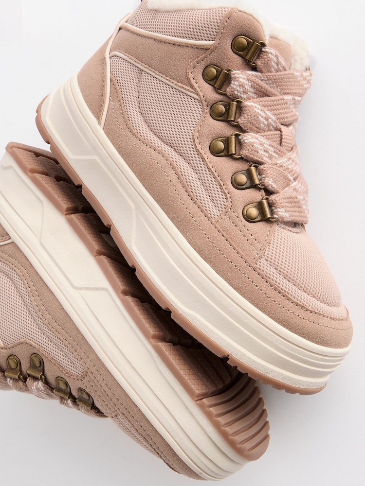 Marrón neutro - Zapatillas de deporte gruesas tipo skate con cordones - Imagen 7 de 7 Marrón neutro - Zapatillas de deporte gruesas tipo skate con cordones - Imagen 7 de 7