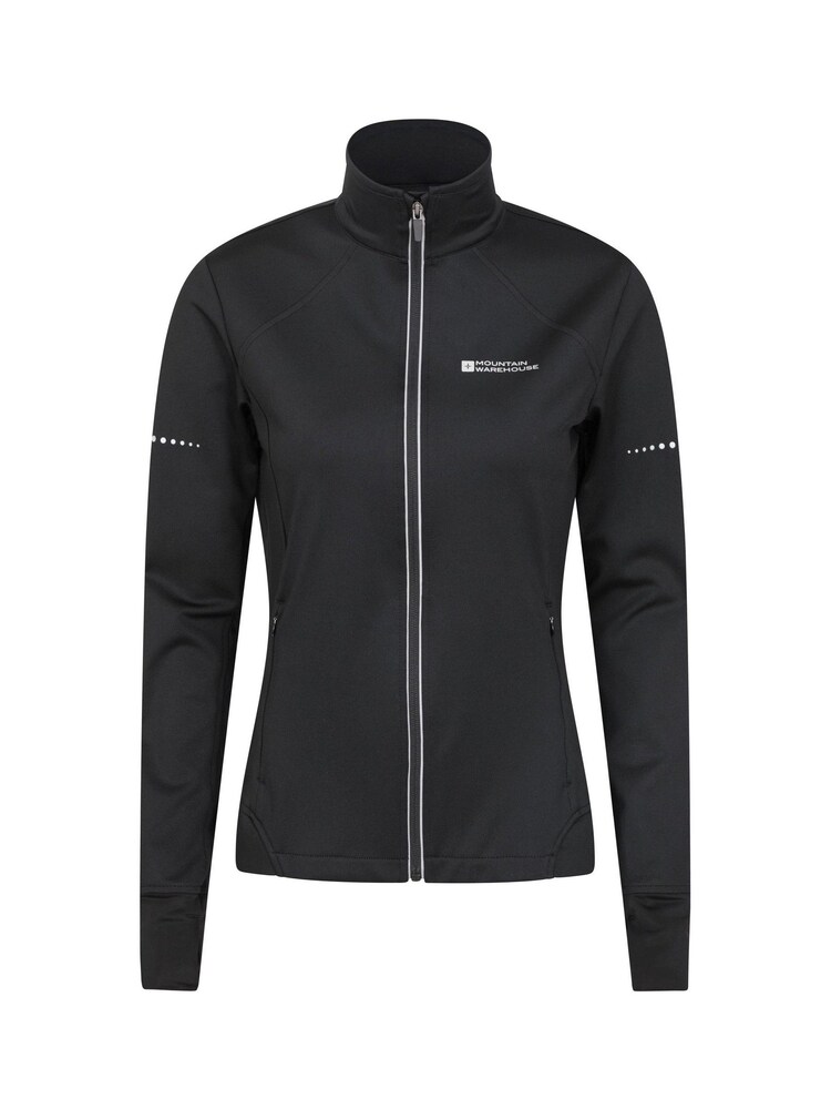 Mountain Warehouse Black Shift Womens Water Resistant Full Zip Cycling Jacket - Image 1 of 6