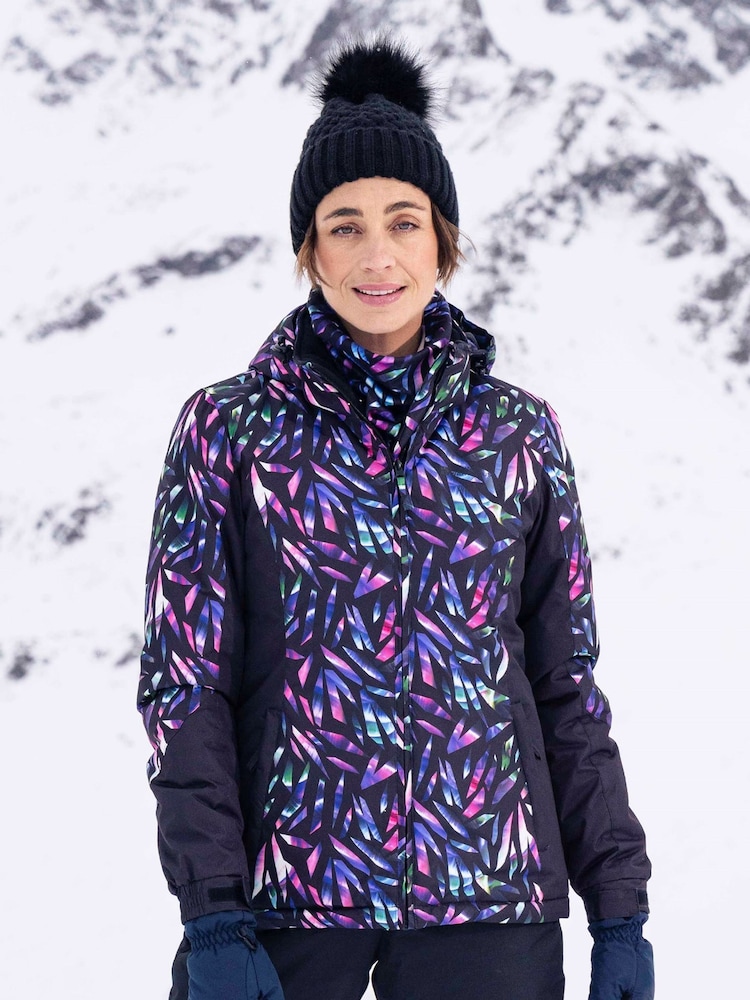 Mountain Warehouse Light Blue Dawn II Womens Printed Fleece Lined Snow Ski Jacket - Image 1 of 5