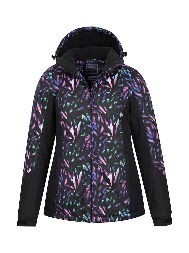 Mountain Warehouse Light Blue Dawn II Womens Printed Fleece Lined Snow Ski Jacket - Image 2 of 5