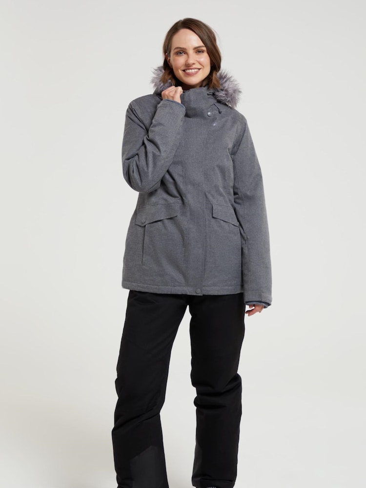 Mountain Warehouse Grey Snow II Womens Waterproof Ski Coat - Image 3 of 7
