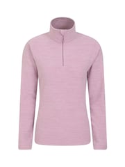 Mountain Warehouse Light Pink Womens Snowdon Melange Fleece - Image 1 of 4