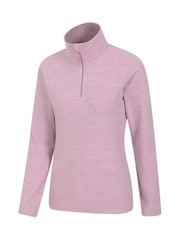 Mountain Warehouse Light Pink Womens Snowdon Melange Fleece - Image 3 of 4