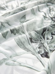 Grey Floral Kew Collection Short Sleeve Mesh Top - Image 5 of 6