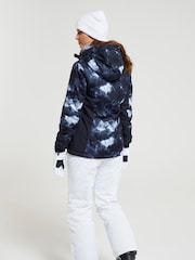 Mountain Warehouse Black Dawn II Womens Printed Fleece Lined Ski Jacket - Image 2 of 5