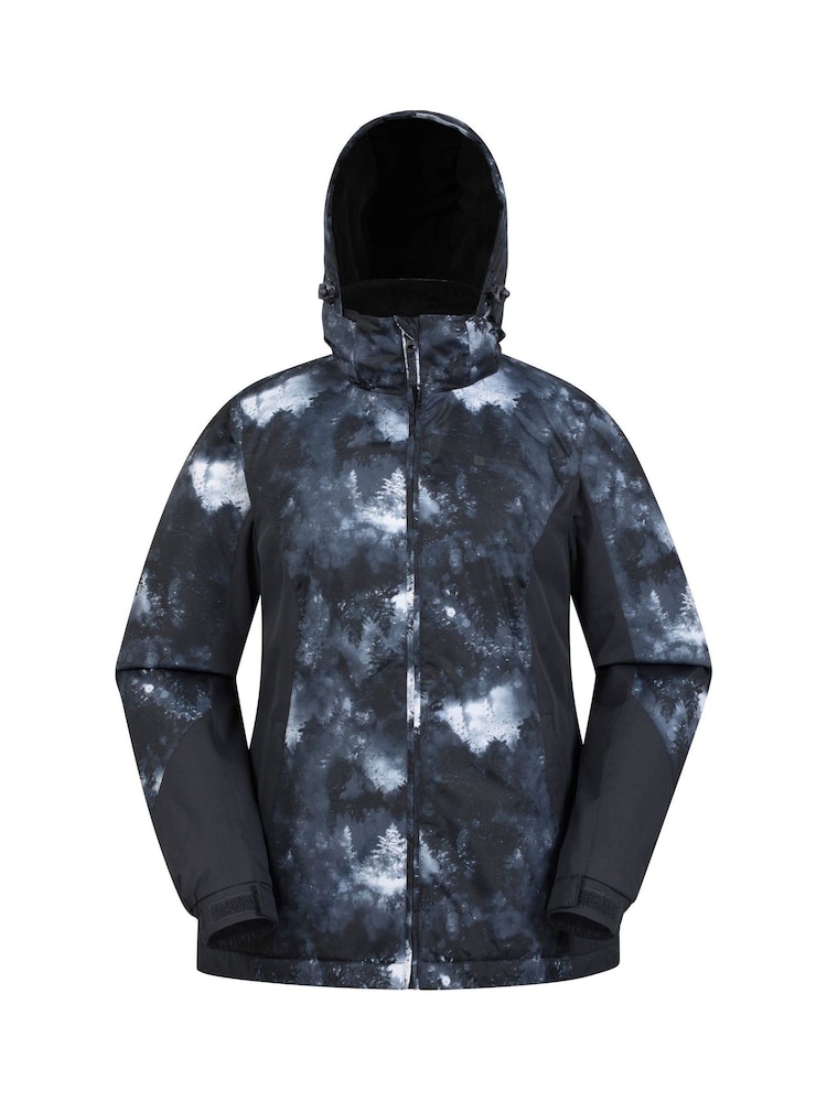 Mountain Warehouse Black Dawn II Womens Printed Fleece Lined Ski Jacket - Image 5 of 5