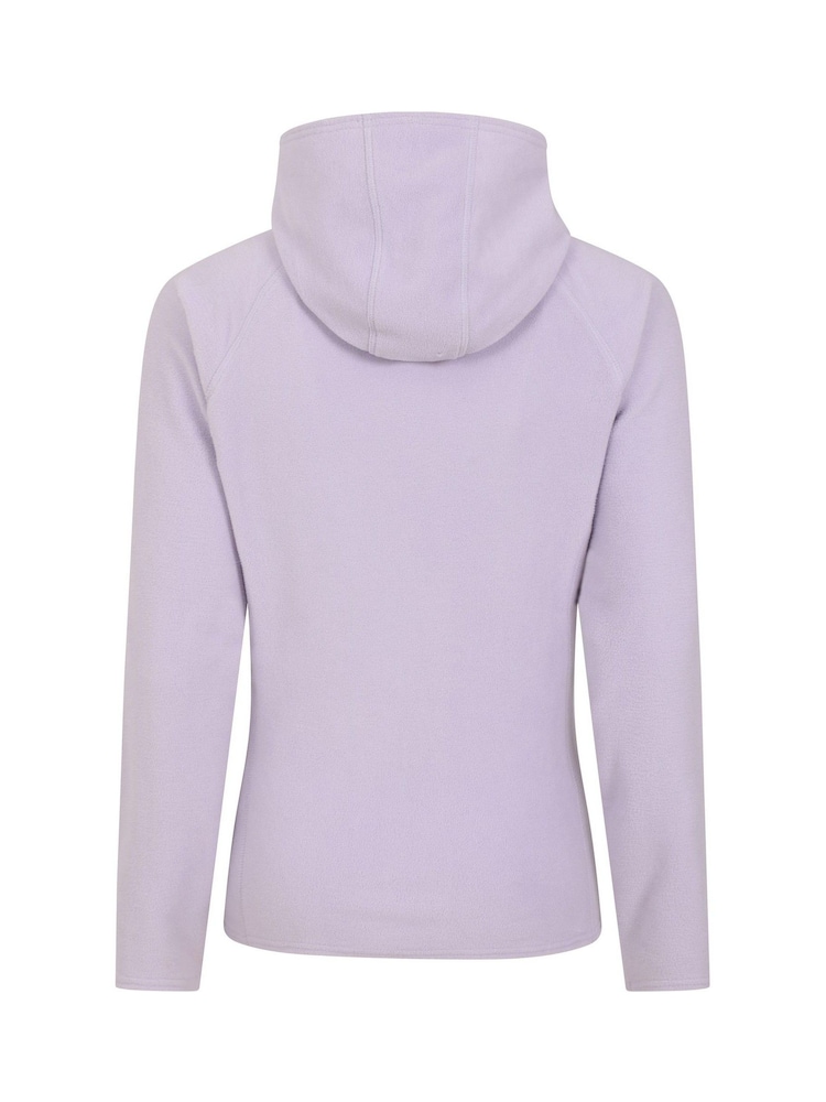 Mountain Warehouse Purple Womens Camber Hooded Fleece - Image 3 of 4