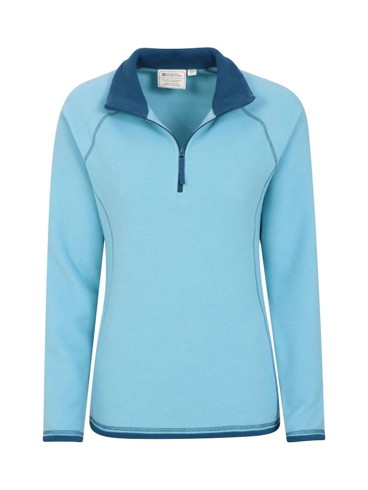 Mountain Warehouse Aqua Blue Womens Montana Half Zip Fleece - Image 1 of 4