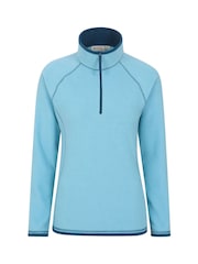 Mountain Warehouse Aqua Blue Womens Montana Half Zip Fleece - Image 2 of 4