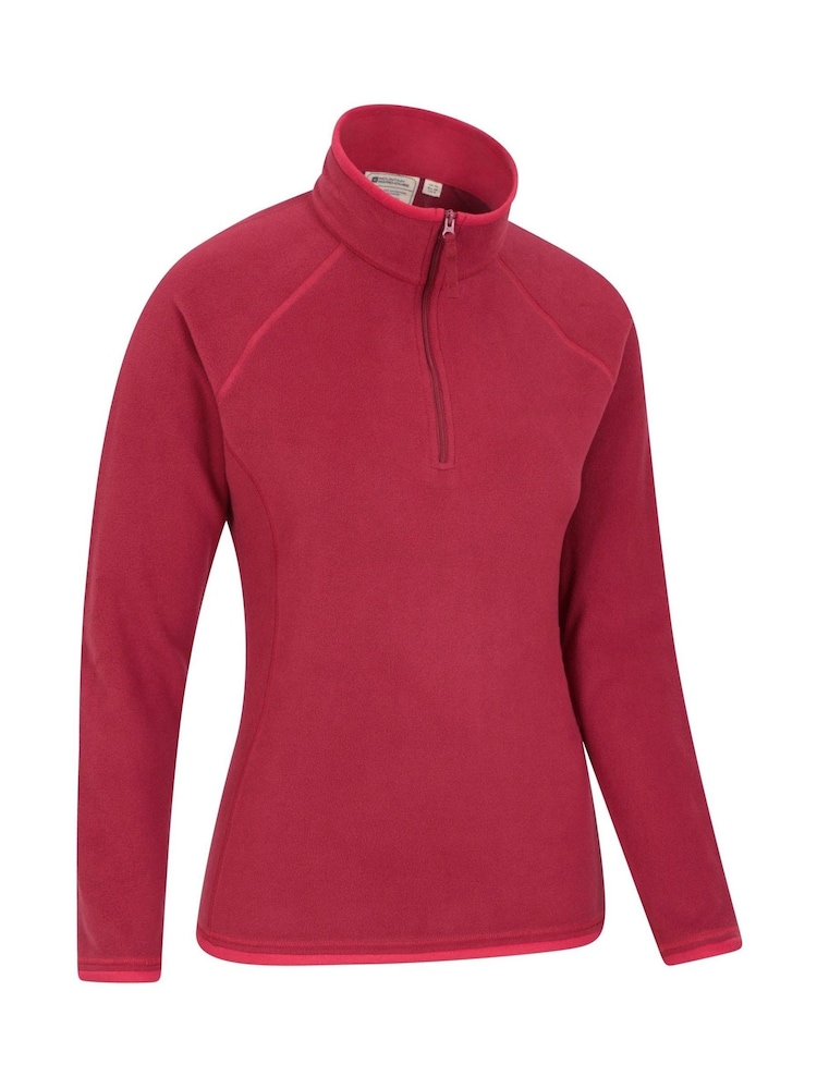 Mountain Warehouse Red Womens Montana Half Zip Fleece - Image 2 of 4 Mountain Warehouse Red Womens Montana Half Zip Fleece - Image 2 of 4