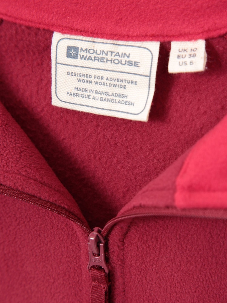 Mountain Warehouse Red Womens Montana Half Zip Fleece - Image 4 of 4