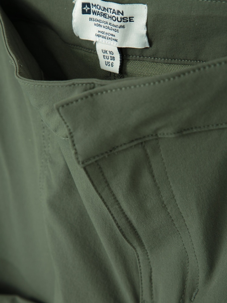 Mountain Warehouse Green Womens Kesugi Slim Stretch Water Resistant Trekking Trousers - Image 5 of 5