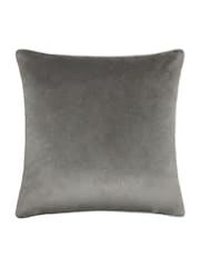 Furn Grey Meridian Velvet Cushion 55 x 55cm Cover 45cm X 45cm - Image 4 of 6