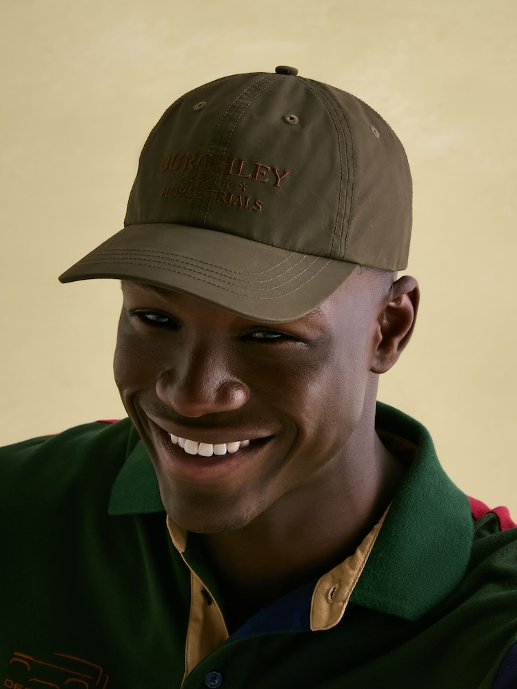 Joules Official Burghley Green Dry Wax Cap - Image 1 of 6 Joules Official Burghley Green Dry Wax Cap - Image 1 of 6