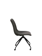 Barker and Stonehouse Grey Cass Faux Leather Swivel Office Chair - Image 4 of 4