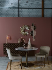 Barker and Stonehouse White Apollo Marble Round Dining Table - Image 1 of 6