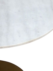 Barker and Stonehouse White Apollo Marble Round Dining Table - Image 4 of 6