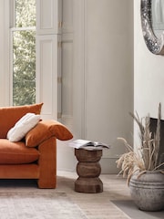 Barker and Stonehouse Brown Elswyth Solid Teak Knight Stool - Image 1 of 4