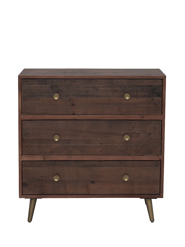 Barker and Stonehouse Brown Modi 3 Drawer Chest of Drawers - Image 2 of 6