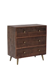 Barker and Stonehouse Brown Modi 3 Drawer Chest of Drawers - Image 3 of 6