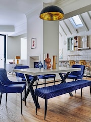 Barker and Stonehouse Grey Kalmer Concrete Look 160cm 6 Seater Dining Table - Image 1 of 6