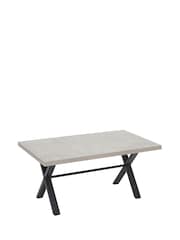 Barker and Stonehouse Grey Kalmer Concrete Look 160cm 6 Seater Dining Table - Image 3 of 6