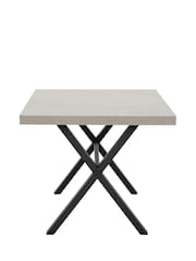 Barker and Stonehouse Grey Kalmer Concrete Look 160cm 6 Seater Dining Table - Image 5 of 6