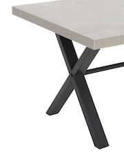 Barker and Stonehouse Grey Kalmer Concrete Look 160cm 6 Seater Dining Table - Image 6 of 6